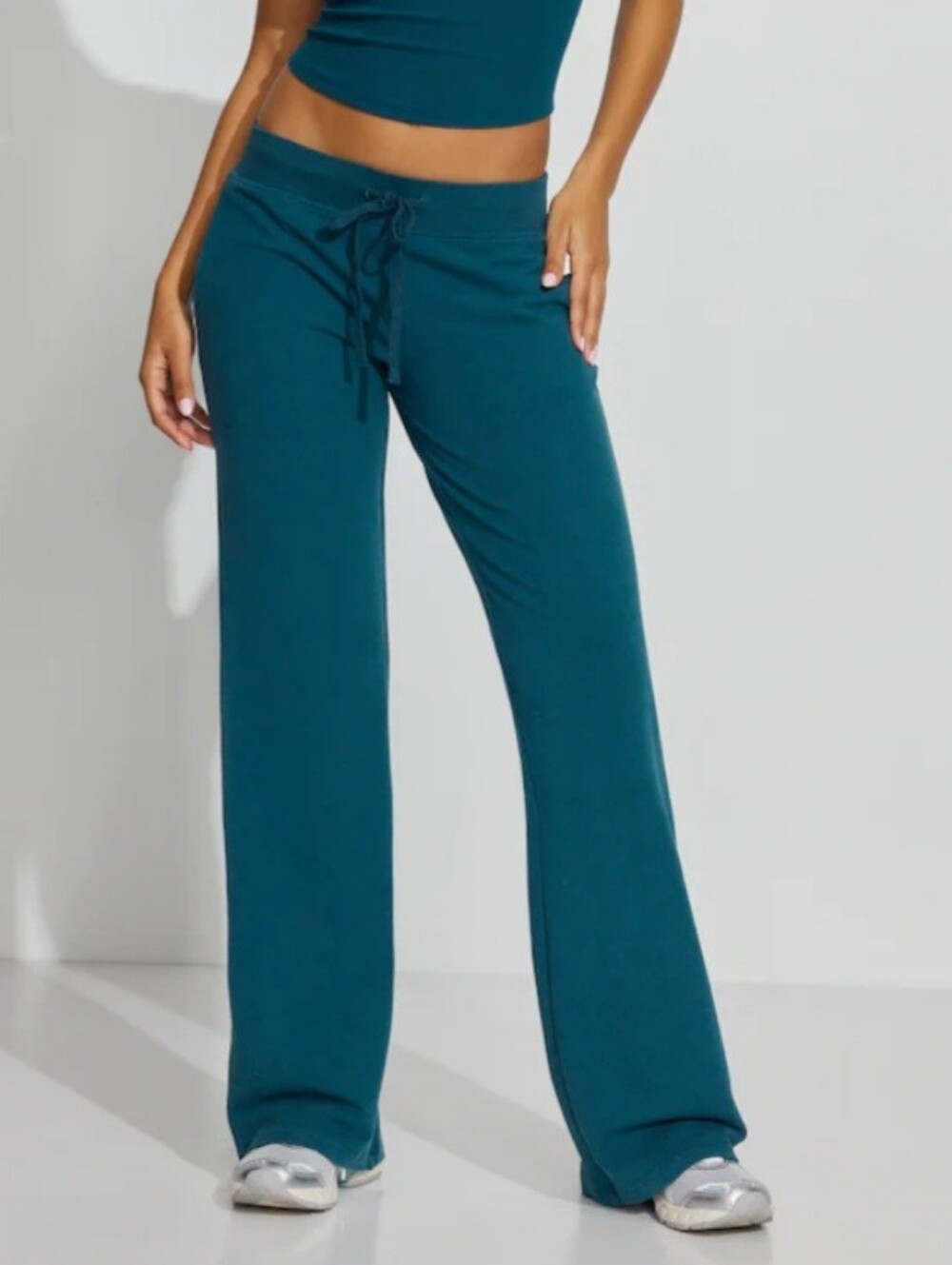 GARAGE - SNATCH BOOTY STRETCH TERRY PANTS (TEAL TEASE)
